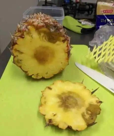 怎么看菠萝有没有黑心,怎么样才能看出菠萝里面的黑心果图4