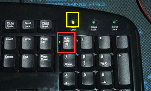 小键盘开关是哪个,台式电脑开启小键盘按哪个键图1