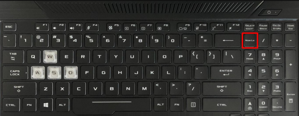 小键盘开关是哪个,台式电脑开启小键盘按哪个键图6