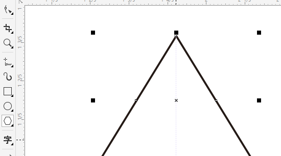 cdr要怎样才可以画三角形,coreldraw x4怎么画三角形图4