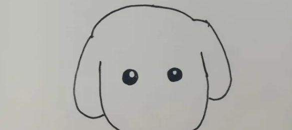 怎样画小狗简单又好看又可爱,小狗怎么画简单又可爱 简笔画带颜色的图3