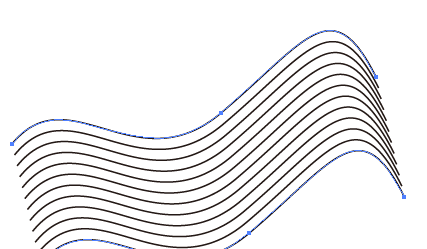 Ai应该怎样才可以画出波浪线,ai波浪线画法图5