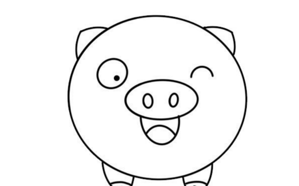 怎么画小猪好看又简单,小猪怎么画简笔画图2