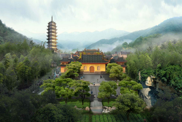 佛教建筑是以塔庙为主,魏晋南北朝时期佛教建筑兴盛形成了石窟图4