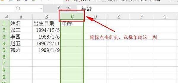 Excel表格应该咋才可以算年龄,excel中如何利用出生日期计算年龄图7