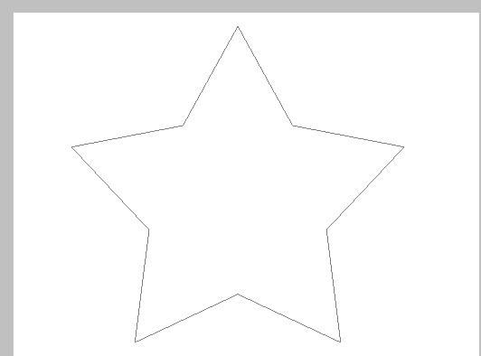 PS应该咋样才能画五角星,空心五角星怎么画最简单的画法图13